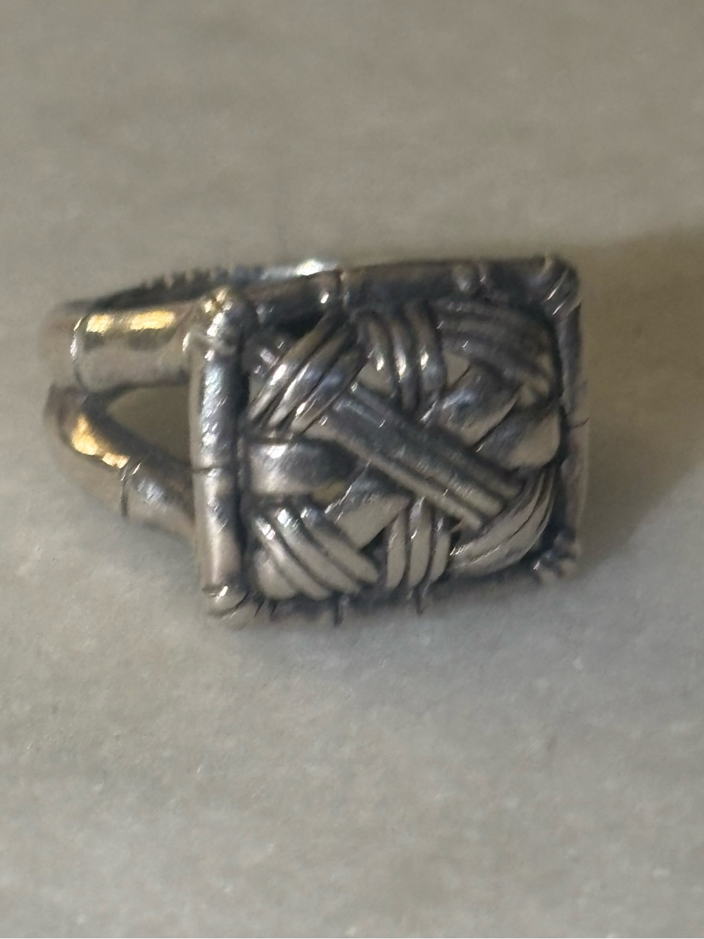 John Hardy Woven Bamboo Ring